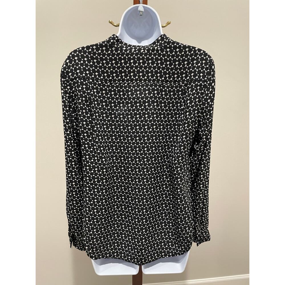 Nine West Black & White Pattern Blouse – Size S - Picture 4 of 6